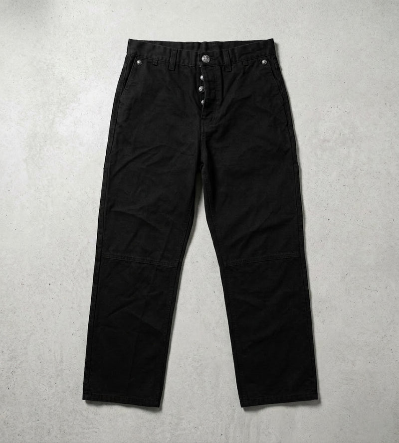 Flooded cross pocket patch work pants