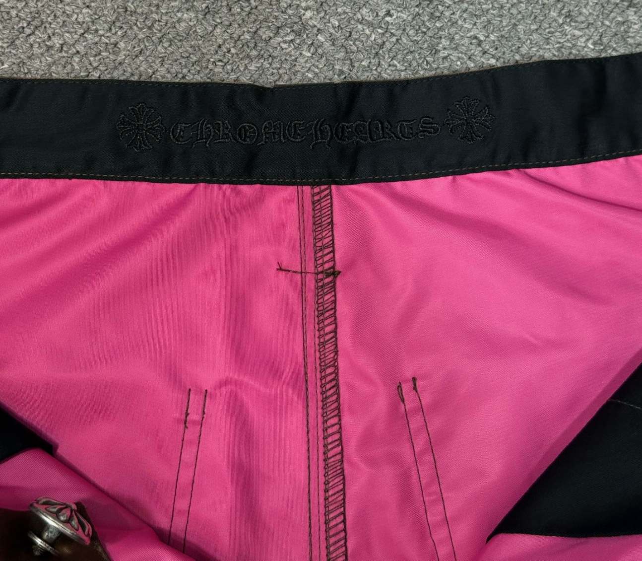 nylon carpenter shorts brown