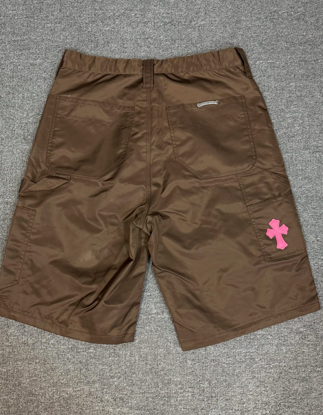 nylon carpenter shorts brown