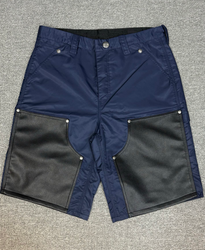 nylon carpenter shorts blue